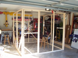 Greenhouse Construction Under Way in Garage