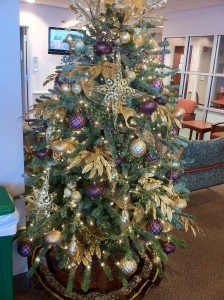 Majestic Purple & Gold Christmas Tree