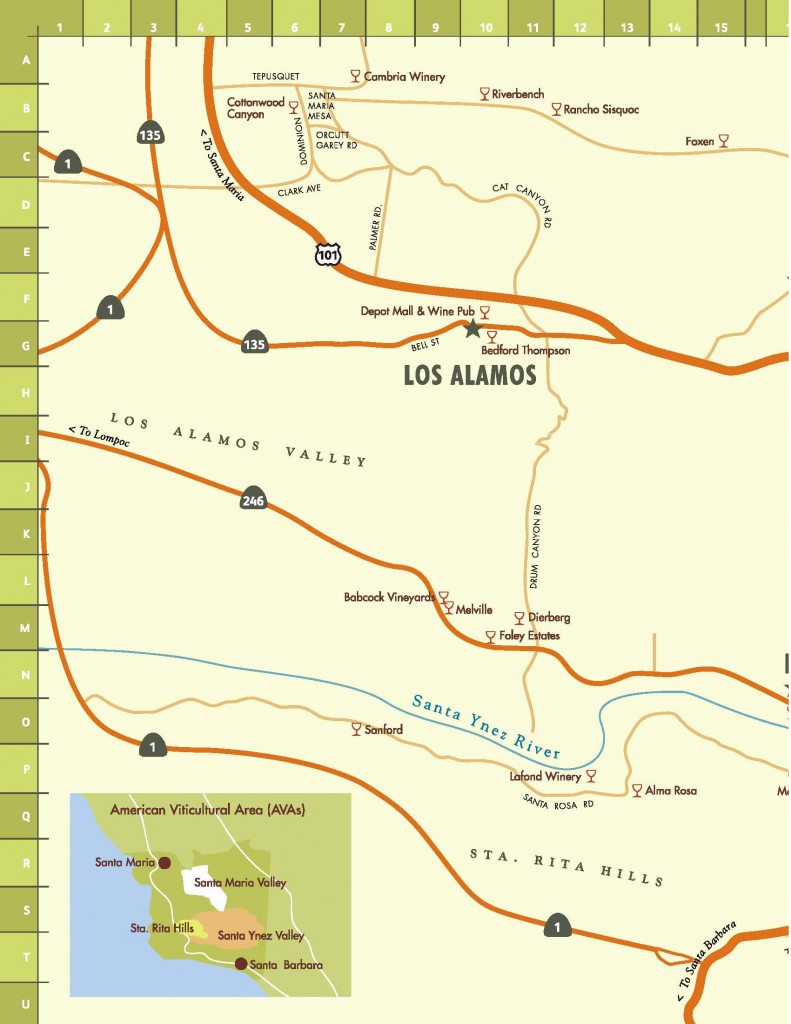 Santa Ynez Wine Tasting Map Page 1