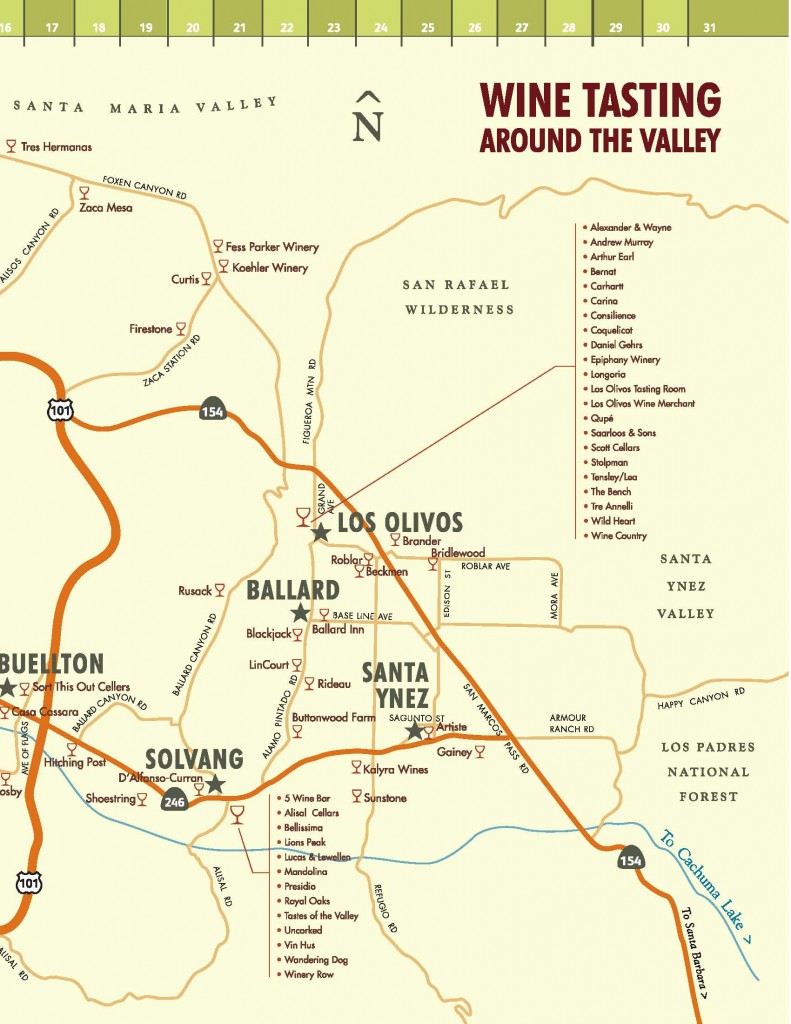 Santa Ynez Wine Tasting Map Page 2
