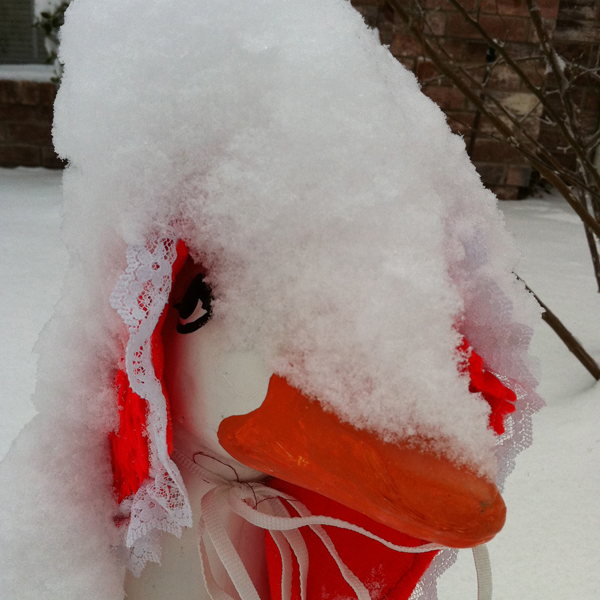 Goose Girl in Snow